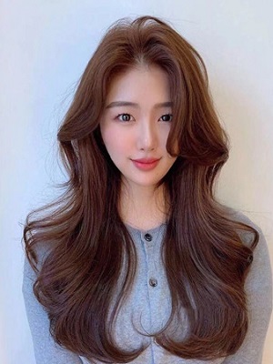 韩式外卷发型图片