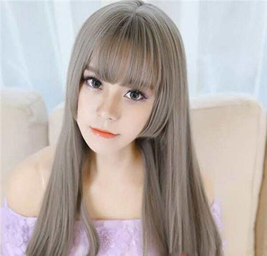 中长卷发发型图片 日本公主切发型 小女生刘海发型04