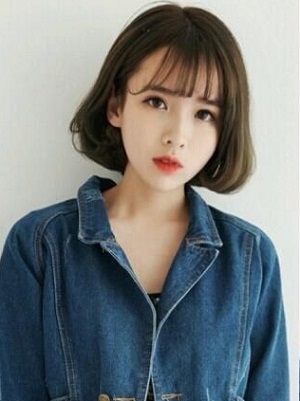 韩式短发烫发发型图片