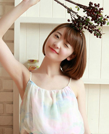 韩式女生刘海 女生刘海发型 甜美女生发型8