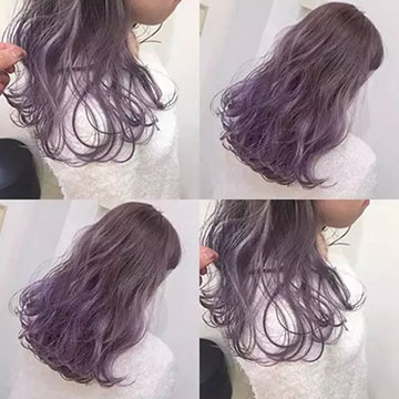 灰紫色发型 仙气女生发型图片 女生灰紫色头发7