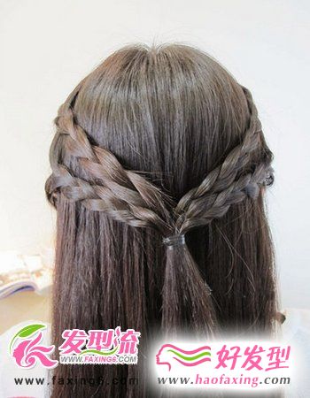 韩式麻花辫发型扎法图解