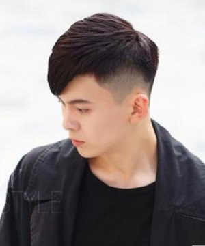 男生斜刘海发型
