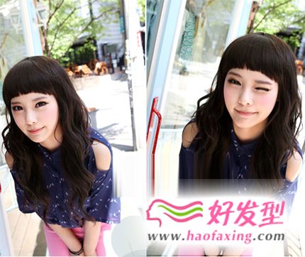 时尚魅力减龄韩式女生发型图片推荐