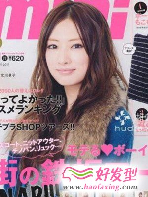 杂志封面女生烫发  2012日系发型