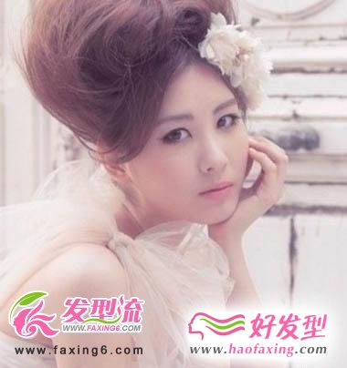 少女时代成员演绎时尚韩式新娘发型
