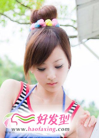 韩式发型扎法  扎出可爱的女生发型